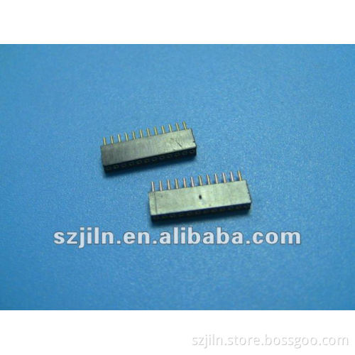 1.27mm single row round pin IC socket dip connector with straight